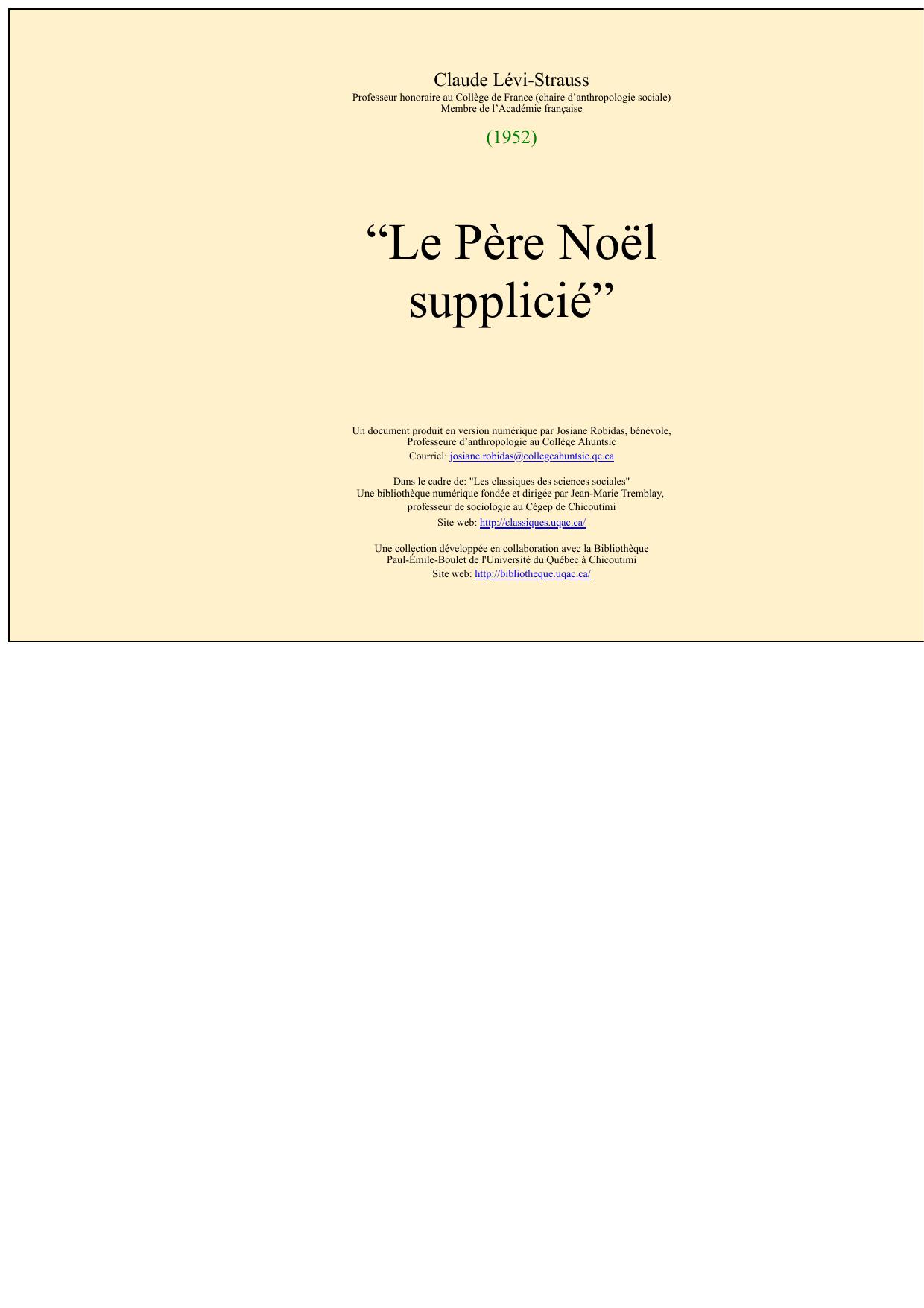 Le père Noël suplicié